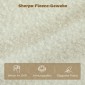 Καναπές 2θέσιος μικρός καναπές με Sherpa fleece look 137 cm για σαλόνι κρεμ λευκό