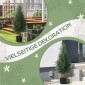 Σετ 2 Κυπαρισσιών Τεχνητά Φυτά 362 Πλαστικά Φύλλα Γλαστράκι Ανθεκτικό στην υπεριώδη ακτινοβολία Πράσινο