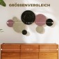 Σετ Διακόσμησης Τοίχων Design Disc, 8 Μεταλλικοί Δίσκοι, Ευέλικτο, Πολύχρωμο