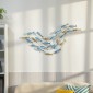 Μεταλλικός τοίχος Fish Design Ανθεκτικό στη σκουριά Μοντέρνο στυλ Κομψό γαλάζιο