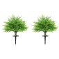 Τεχνητά φυτά τεχνητά Boston Fern Bushes ανθεκτικά στην υπεριώδη ακτινοβολία Τεχνητά φυτά με πασσάλους Σετ 2 60 cm για βεράντα στον κήπο