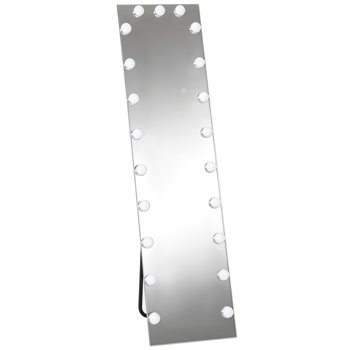 Ολόσωμος καθρέφτης 150x40 cm όρθιος καθρέφτης RGB-LED με 21 λαμπτήρες 7 φωτεινά χρώματα διακόπτης αφής λειτουργία μνήμης