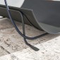 Σχάρα καυσόξυλων για εσωτερική χρήση 51 x 38 x 33 cm γεωμετρική σχάρα καυσόξυλων με μεταλλική λαβή, μαύρη