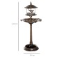 Vogeltränke Bird Bath Vintage Design, ανθεκτικό στο υγρό, 50 cm × 50 cm × 113 cm, ορείχαλκος