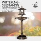 Vogeltränke Bird Bath Vintage Design, ανθεκτικό στο υγρό, 50 cm × 50 cm × 113 cm, ορείχαλκος