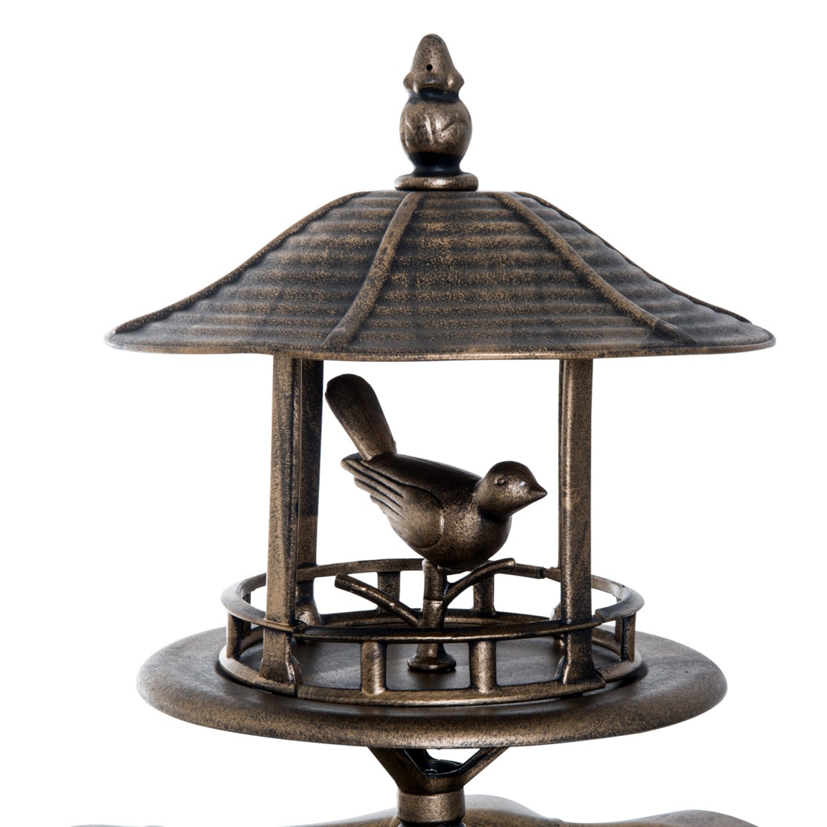 Vogeltränke Bird Bath Vintage Design, ανθεκτικό στο υγρό, 50 cm × 50 cm × 113 cm, ορείχαλκος