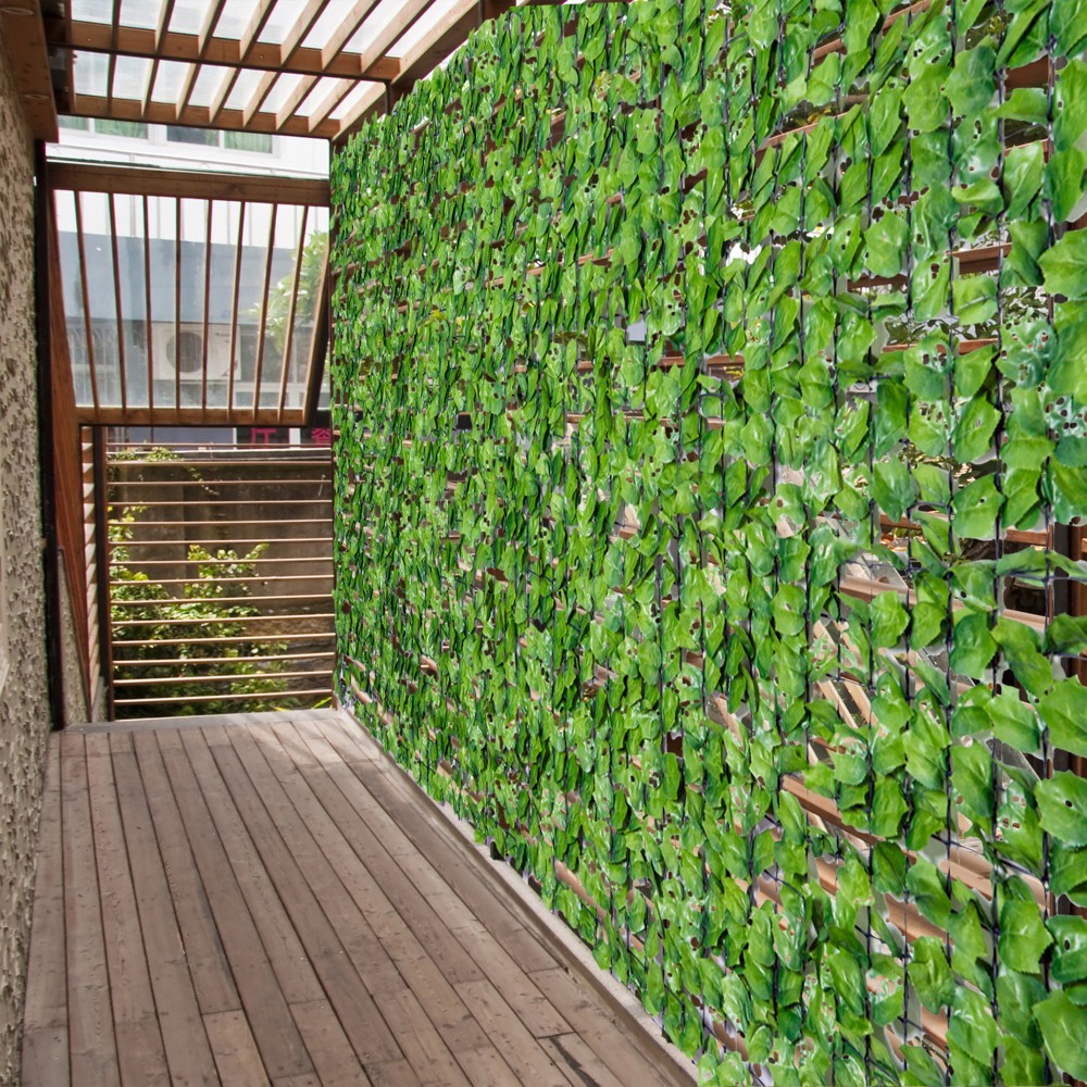 Τεχνητός φράκτης Privacy Screen UV Proteced Privacy Screen with Leaves Hedge Fence 300 x 150 cm Πράσινο