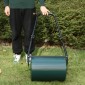 γκαζόν ρολό κήπου ρολό κήπου με λαβή U 31 cm διάμετρος 30 cm πλάτος εργασίας 40 λίτρα γέμιση νερού/άμμου μεταλλικό πράσινο