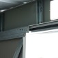 Μεταλλικό υπόστεγο εργαλείων 6,3m³ 280x130x172cm υπόστεγο εργαλείων με κλειστή οροφή συρόμενη πόρτα αδιάβροχο υπόστεγο κήπου υπαίθριο υπόστεγο κήπου ντουλάπι για υπαίθριο χώρο πίσω αυλής ανθρακί, σκούρο πράσινο