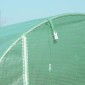 Θερμοκήπιο 500x200x205cm ντοματόσπιτο θερμοκηπίου με πόρτα, 8 παράθυρα, σήραγγα φιλμ από γαλβανισμένο χάλυβα, PE, σταθερή σήραγγα φυτών θερμοκηπίου, συμπεριλαμβανομένων αγκυρώσεων και σχοινιών, πράσινο