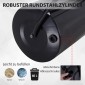 U-Handle Lawn Roller Roller Garden 40cm Διάμετρος 60L Γέμισμα Νερού/Άμμου Μεταλλικό Μαύρο 57 x 40 x 123cm