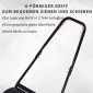 U-Handle Lawn Roller Roller Garden 40cm Διάμετρος 60L Γέμισμα Νερού/Άμμου Μεταλλικό Μαύρο 57 x 40 x 123cm
