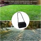 U-Handle Lawn Roller Roller Garden 40cm Διάμετρος 60L Γέμισμα Νερού/Άμμου Μεταλλικό Μαύρο 57 x 40 x 123cm