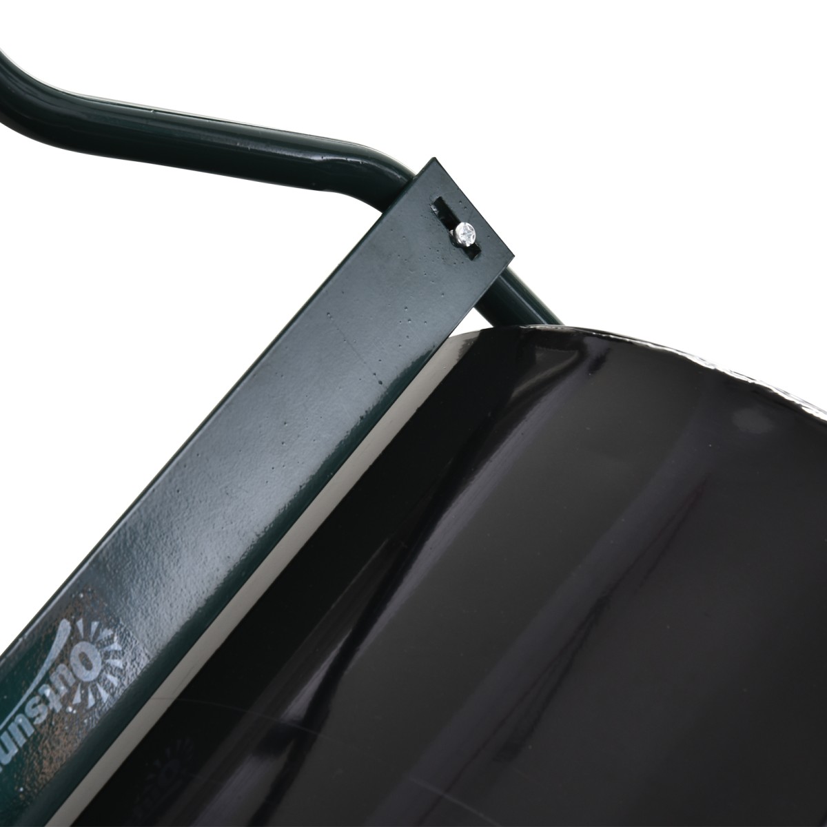 U-Handle Lawn Roller Roller Garden 40cm Διάμετρος 60L Γέμισμα Νερού/Άμμου Μεταλλικό Μαύρο 57 x 40 x 123cm