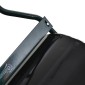 U-Handle Lawn Roller Roller Garden 40cm Διάμετρος 60L Γέμισμα Νερού/Άμμου Μεταλλικό Μαύρο 57 x 40 x 123cm