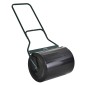 U-Handle Lawn Roller Roller Garden 40cm Διάμετρος 60L Γέμισμα Νερού/Άμμου Μεταλλικό Μαύρο 57 x 40 x 123cm