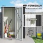 Μεταλλικό υπόστεγο εργαλείων 1,07 m² 142 x 86 x 189 cm υπόστεγο εργαλείων με πτυσσόμενη οροφή που κλειδώνει, αδιάβροχο υπόστεγο κήπου υπαίθριο υπόστεγο κήπου για υπαίθριο χώρο πίσω αυλής σκούρο γκρι