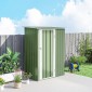 Μεταλλικό υπόστεγο εργαλείων 1,07 m² 142 x 86 x 189 cm Υπόστεγο εργαλείων με πτυσσόμενη οροφή που κλειδώνει πόρτα αδιάβροχο υπόστεγο κήπου Υπαίθριο υπόστεγο κήπου για υπαίθριο κήπο στην πίσω αυλή πράσινο