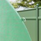 Μεμβράνη θερμοκηπίου 4 x 2 m, αδιάβροχη μεμβράνη κήπου με πόρτα, 8 παράθυρα, προστασία UV, ανθεκτική στο σκίσιμο πολυαιθυλένιο ΜΟΝΟ μεμβράνη πράσινο