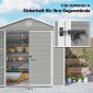 Υπόστεγο εργαλείων, 4,1 m², υπόστεγο κήπου με δίρριχτη στέγη, 240 x 190 x 180/228 cm