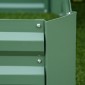 Planter Box, Σετ 2, Flower Box, Ανοιχτό κάτω, Ατσάλινο πλαίσιο, Πράσινο, (2 x) 100 x 100 x 30 cm