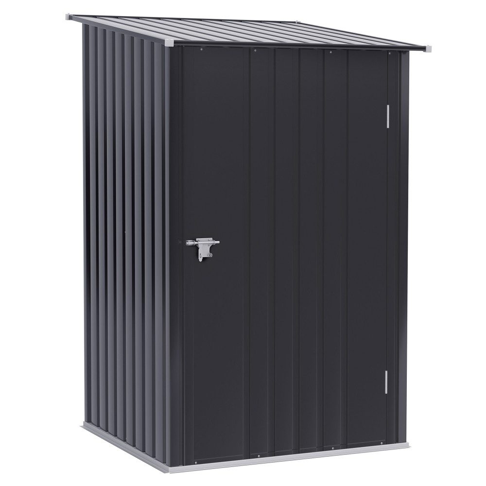 Ατσάλινο υπόστεγο εργαλείων 100 x 103 x 160 cm σκούρο γκρι