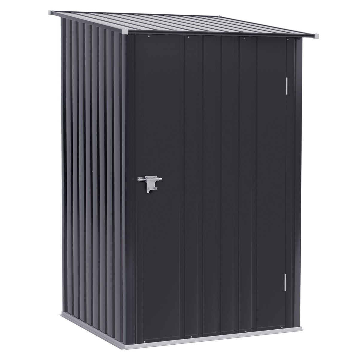 Ατσάλινο υπόστεγο εργαλείων 100 x 103 x 160 cm σκούρο γκρι