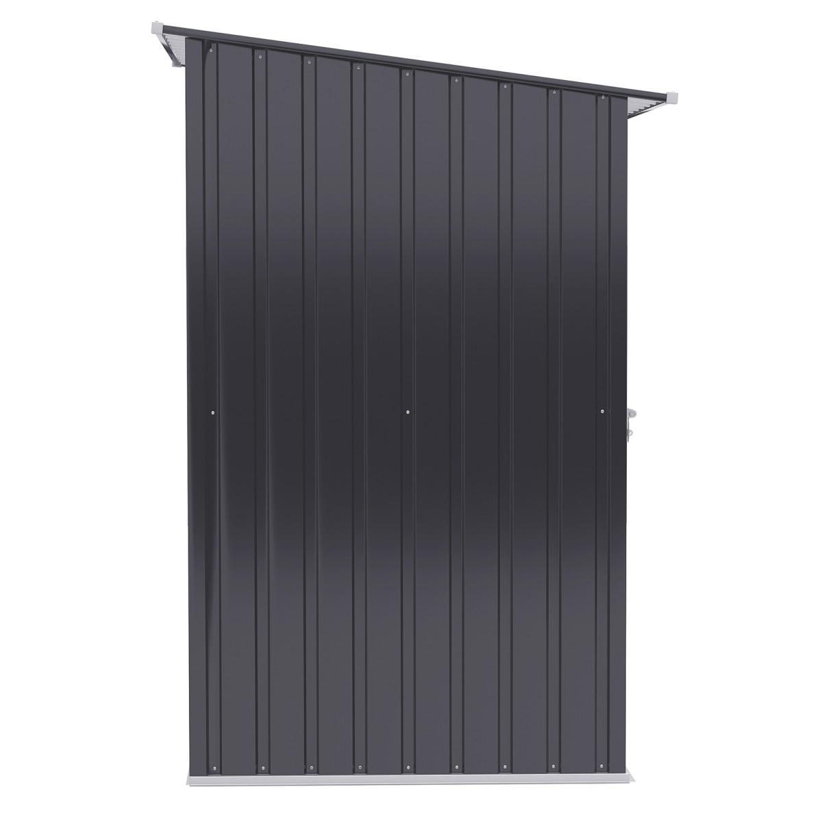 Ατσάλινο υπόστεγο εργαλείων 100 x 103 x 160 cm σκούρο γκρι