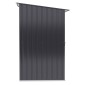Ατσάλινο υπόστεγο εργαλείων 100 x 103 x 160 cm σκούρο γκρι