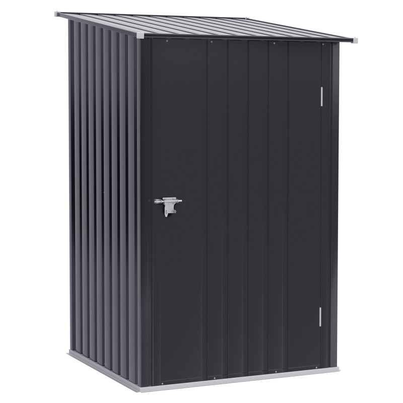 Ατσάλινο υπόστεγο εργαλείων 100 x 103 x 160 cm σκούρο γκρι