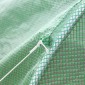 Θερμοκήπιο foil, 6 roll-up παράθυρα, πόρτα με φερμουάρ, πλαίσιο από ανοξείδωτο χάλυβα, 2,95 x 2 x 2 m, πράσινο