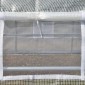 Tunnel Greenhouse Walk In Roll Up Walls Zip Door Πλαίσιο από γαλβανισμένο χάλυβα 4 x 3 x 2m Λευκό