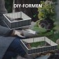 Ατσάλινο υπερυψωμένο κρεβάτι DIY Κρεβάτι κήπου με Σχήμα Τ φυτικές πινακίδες Γάντια Κρεβάτι φυτό Κρεβάτι βοτάνων Σκάλες λουλουδιών για μπαλκόνι κήπο σκούρο γκρι 258 x 90 x 30 cm