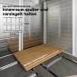 Μεταλλικό υπόστεγο εργαλείων, ανθεκτικό στις καιρικές συνθήκες και στη σκουριά, με δυνατότητα κλειδώματος, 2,40 x 2,06 x 1,98 m, ξύλο τικ