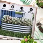 Υπερυψωμένο κρεβάτι φυτικό κρεβάτι Modular υπερυψωμένο κρεβάτι Ανθεκτικό στις καιρικές συνθήκες Ανοιχτό πάτωμα 105 x 62 x 30 cm Ασημί