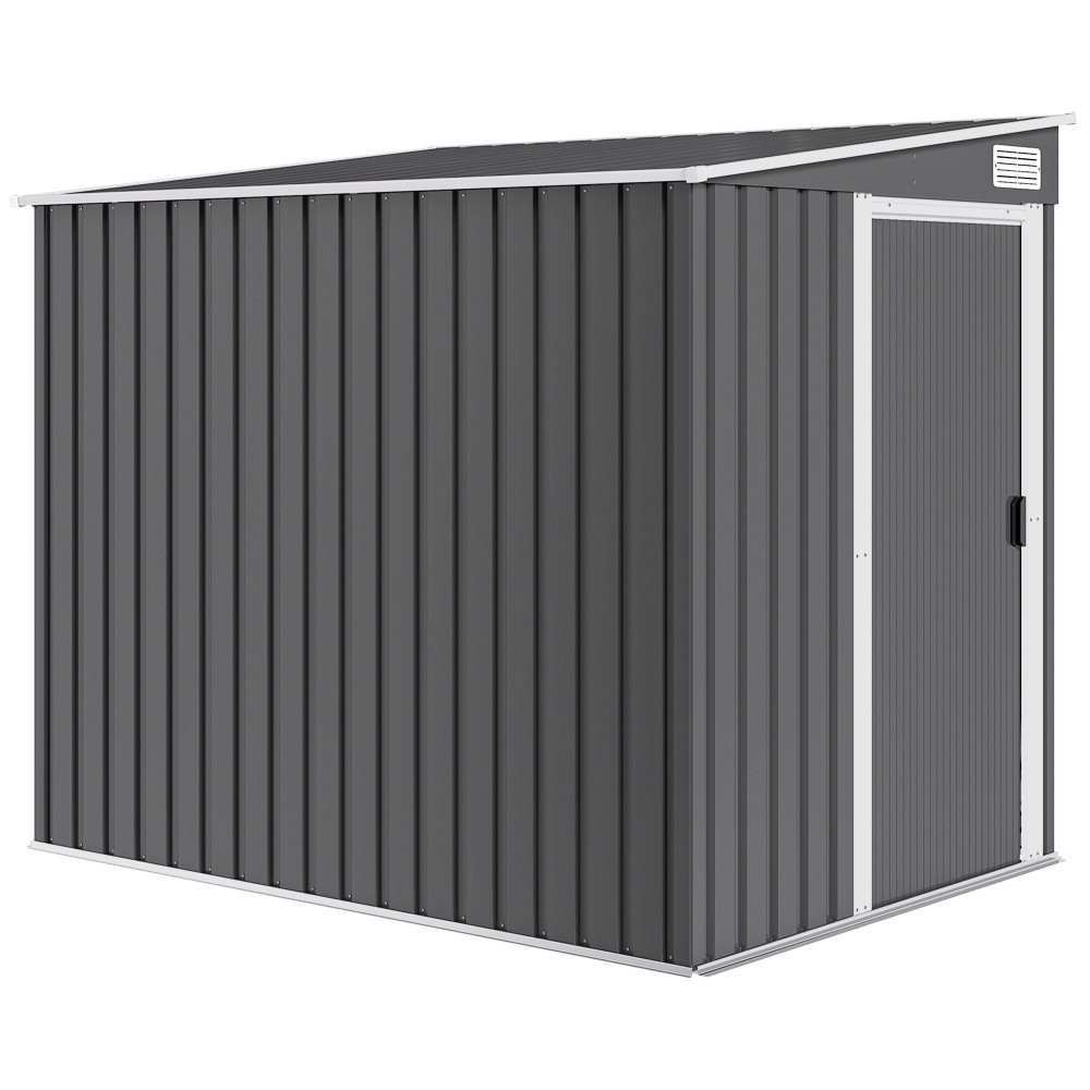 Μεταλλικό υπόστεγο εργαλείων 2,81m² 154x206,5x181 cm υπόστεγο εργαλείων με κλειστή βάση οροφής