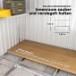 Μεταλλικό υπόστεγο εργαλείων 2,81m² 154x206,5x181 cm υπόστεγο εργαλείων με κλειστή βάση οροφής