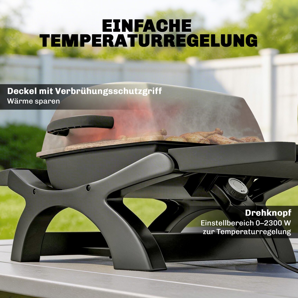 Επιτραπέζια ψησταριά ηλεκτρική 2300W 23x71 cm φορητή ηλεκτρική ψησταριά με αντικολλητική επίστρωση σχάρες σχάρα λίπους
