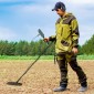 Ανιχνευτής μετάλλων για ενήλικες Φορητή συσκευή παρακολούθησης 5 λειτουργιών με πηνίο συναγερμού LCD οθόνη IP68 αδιάβροχη σκούρο γκρι