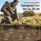 Ανιχνευτής μετάλλων IP68 Αδιάβροχος ανιχνευτής μετάλλων με 3 λειτουργίες Ακουστικά φτυάρι Οθόνη LCD 7 ιντσών Βάθος ανίχνευσης