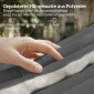 Αιώρα εξωτερικού χώρου 200x140cm, αιώρα δύο στρώσεων με προσκέφαλο, τσάντα περιοδικού, ξύλινα μπαστούνια έως 200kg