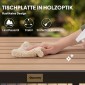 Τραπέζι κήπου πλαστικό 78 x 78 x 74 cm αδιάβροχο πλαίσιο αλουμινίου, τραπέζι μπουφέ, τραπέζι κάμπινγκ για 4 άτομα, τραπέζι μπαλκονιού, τραπέζι βεράντας, τραπεζαρία εξωτερικού χώρου για κήπο, βεράντα, μπαλκόνι, μαύρο