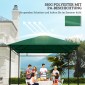Ανταλλακτικό Garden Gazebo Roof 8 οπές αποστράγγισης νερού Εύκολη συναρμολόγηση Πολυεστέρας Πράσινο 2,98m x 2,98m