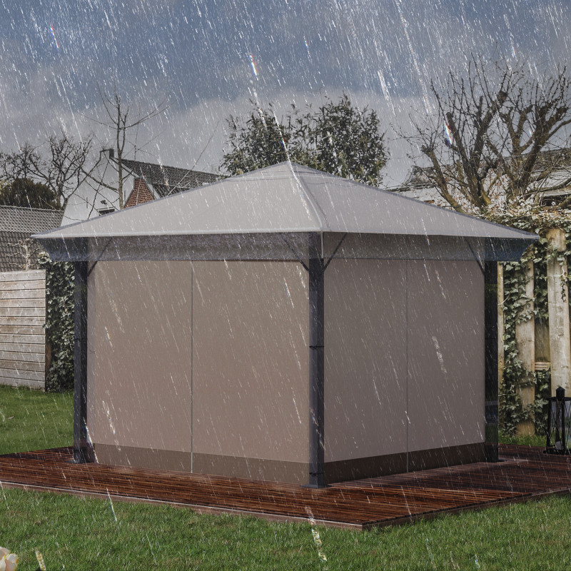 Gazebo Rain Cover Garden Gazebo Protector Αντιανεμικό αδιάβροχο πλαστικό μουσαμά 300L x 300W x 80H cm