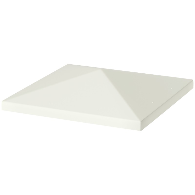 3 x 3m Ανταλλακτικό Gazebo Tarpaulin Garden Gazebo Tarpaulin με οπές αποστράγγισης νερού UPF30+ Ανοιχτό γκρι