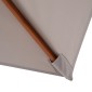 Ομπρέλα ομπρέλας 200 x 150 x 235 cm Εύκαμπτη ομπρέλα κήπου 3 επιπέδων, ρυθμιζόμενη ορθογώνια ομπρέλα παραλίας Αδιάβροχη και ανθεκτική στην υπεριώδη ακτινοβολία για Μπαλκόνι παραλίας Αίθριο Garden Grey