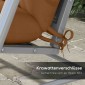 Σετ 4 μαξιλαριών καθίσματος, υδατοαπωθητικά μαξιλάρια καρέκλας 150x50 cm με δέσιμο, μαύρισμα πάχους 10 cm