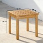 Τραπέζι κήπου 48 x 48 cm αδιάβροχο με ρυθμιζόμενα πόδια σχεδίασης πηχάκι, τετράγωνο