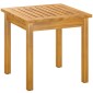 Τραπέζι κήπου 48 x 48 cm αδιάβροχο με ρυθμιζόμενα πόδια σχεδίασης πηχάκι, τετράγωνο