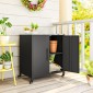 Ντουλάπα κήπου με φυτικό επιτραπέζιο υπόστεγο εργαλείων με ανοξείδωτο πάγκο εργασίας αφαιρούμενο ράφι μαγνητικός κύλινδρος διπλής πόρτας